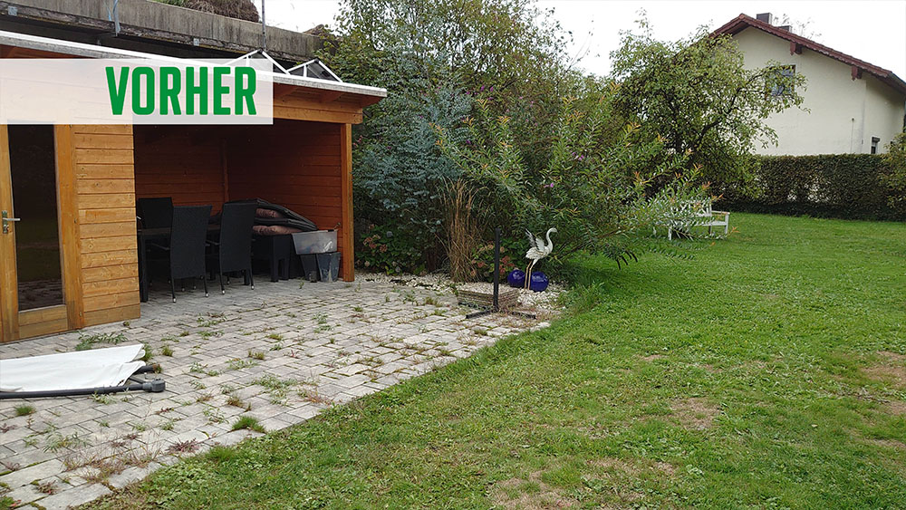 Vorher Teichbau