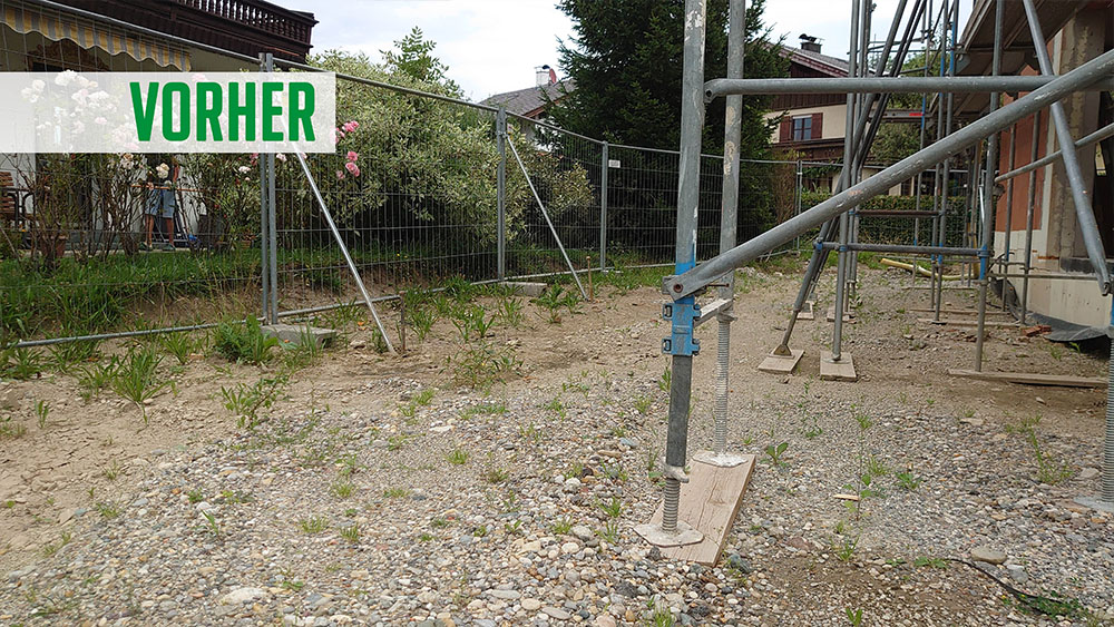 Baustelle vorher Riedering