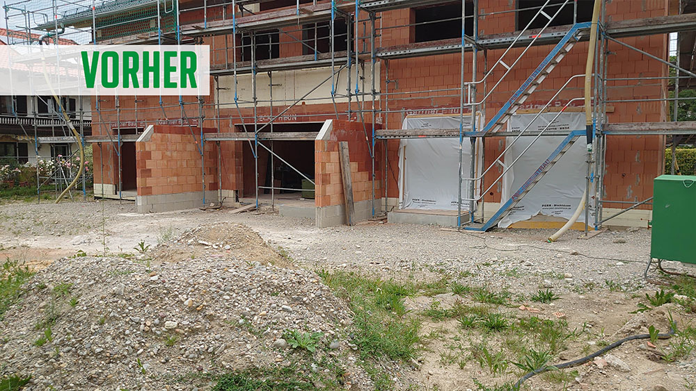Baustelle vorher Riedering