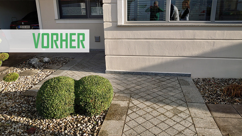 Pflaster in Haag Vorher